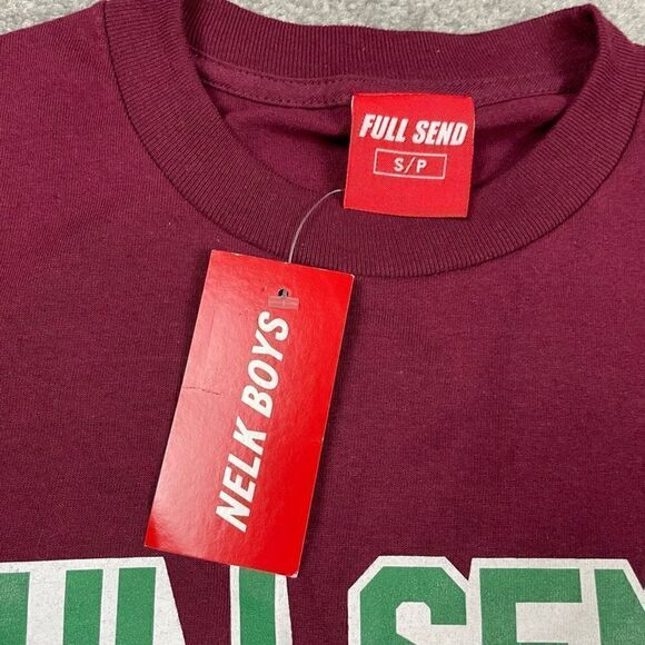 Full Send Nelk Boys OG 3D Logo Graphic Short Sleeve T-Shirt Purple Men’s S NWT - Picture 4 of 5